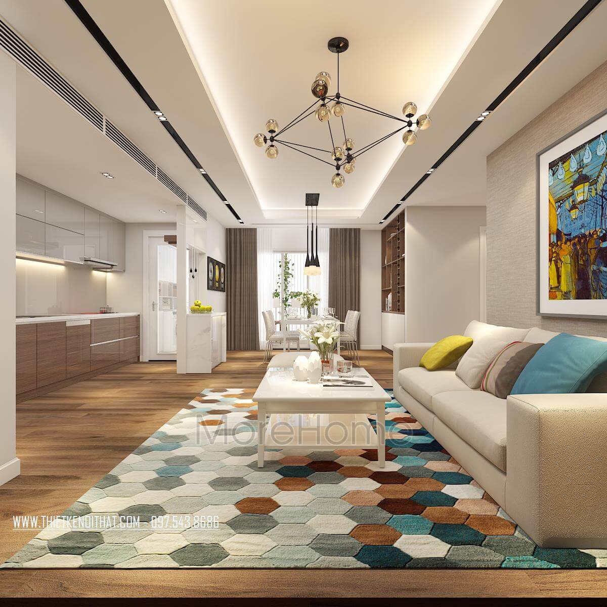 Thiết kế nội thất chung cư Times City